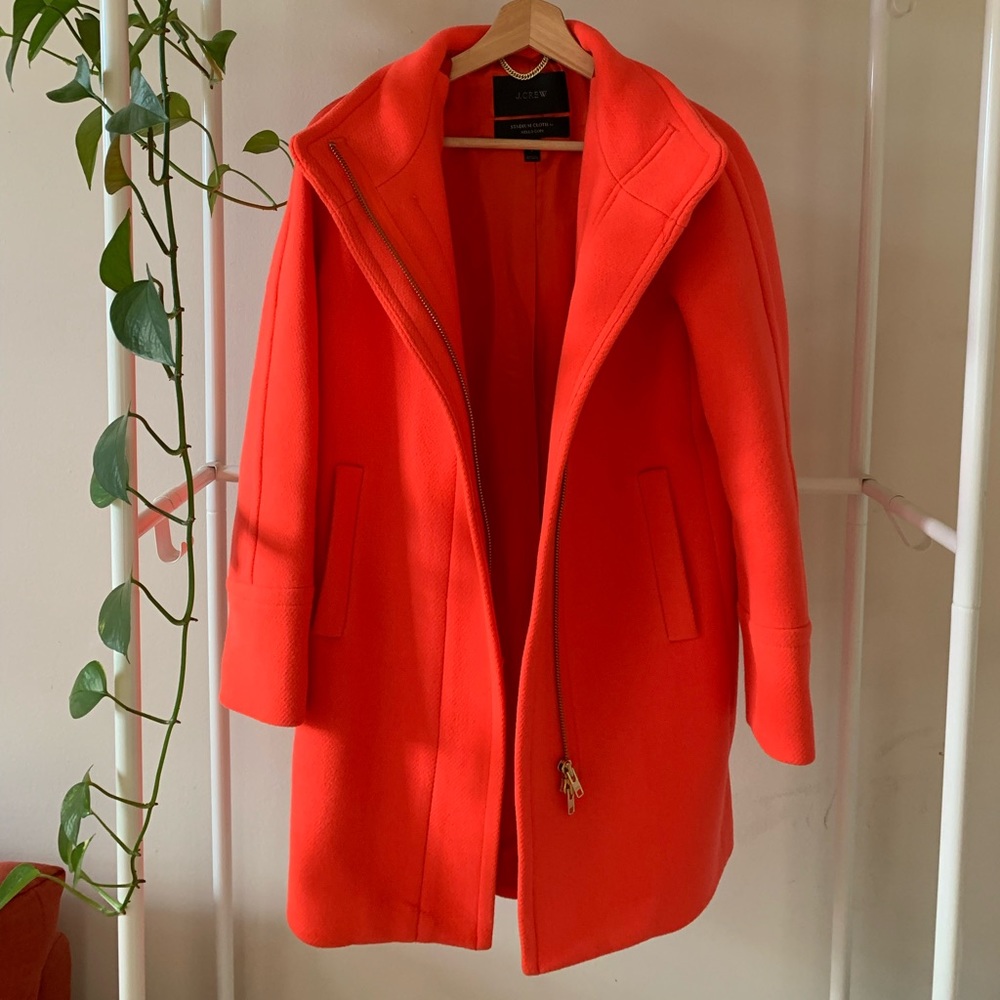J Crew Stadium Cloth Nello Gori Wool Coat